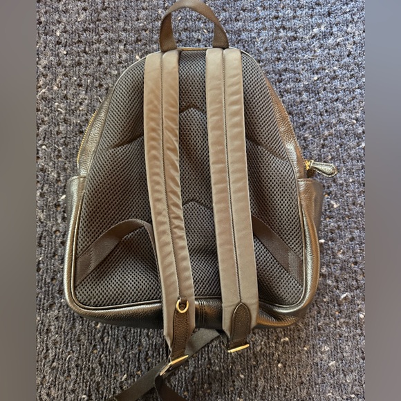 Coach Black Leather Backpack with Gold Details - Picture 2 of 3
